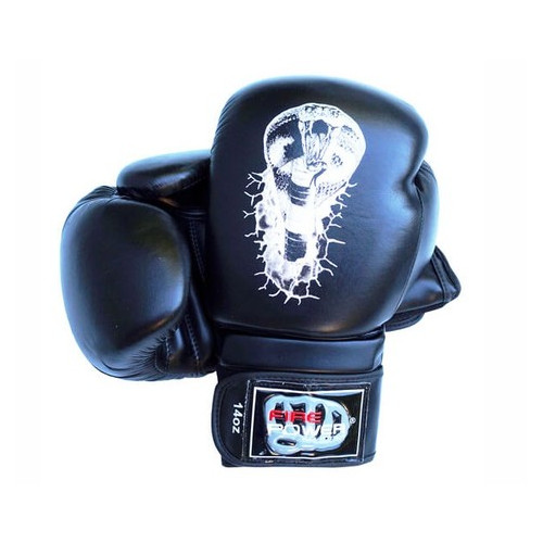 Боксерські рукавички FirePower FPBG5 Cobra (10oz) Чорні фото №1