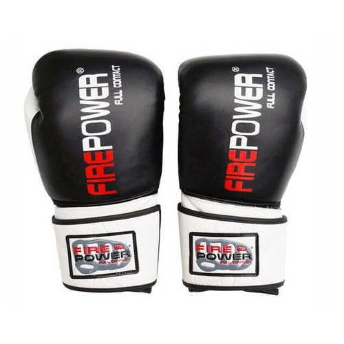 Боксерські рукавички FirePower FPBG6 (10oz) Чорні фото №2