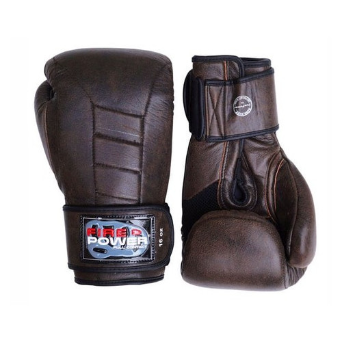 Боксерські рукавички FirePower FPBG7 (10oz) Коричневі фото №2