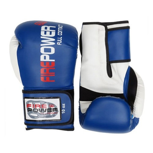 Боксерські рукавички FirePower FPBGA2 (12oz) Сині фото №3