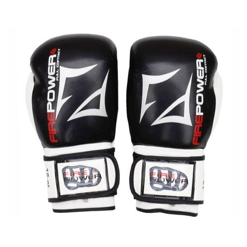 Боксерські рукавички FirePower FPBGA3 (10oz) Чорні фото №2