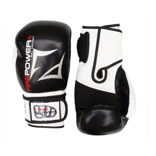 Боксерські рукавички FirePower FPBGA3 (10oz) Чорні фото №3