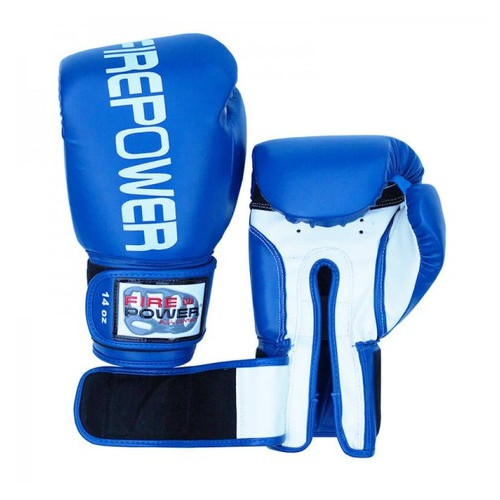 Боксерські рукавички FirePower FPBGА1 (10oz) Сині фото №3