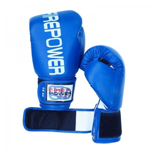 Боксерські рукавички FirePower FPBGА1 (10oz) Сині фото №4