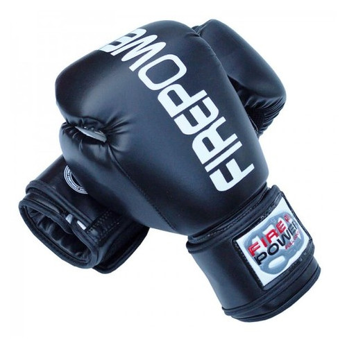 Боксерські рукавички FirePower FPBGА1 (10oz) Чорні фото №1