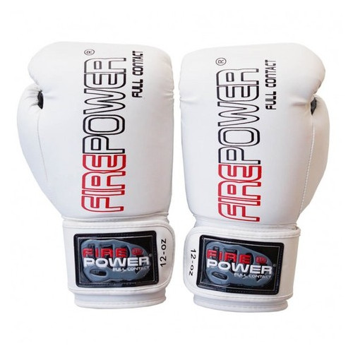 Боксерські рукавички FirePower FPBGА1 NEW (10oz) Білі фото №2
