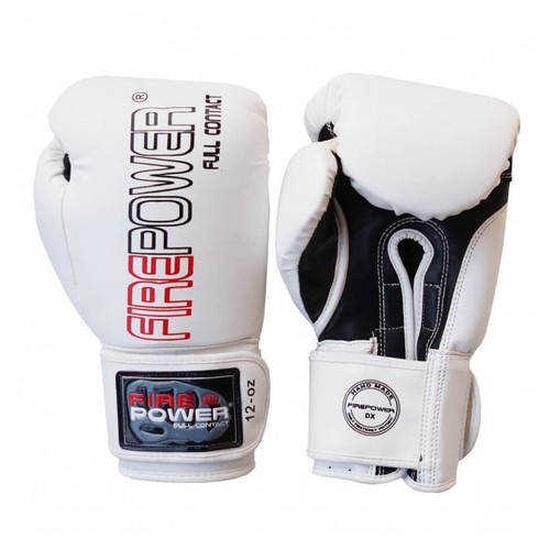 Боксерські рукавички FirePower FPBGА1 NEW (10oz) Білі фото №4