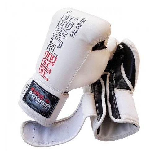 Боксерські рукавички FirePower FPBGА1 NEW (10oz) Білі фото №3