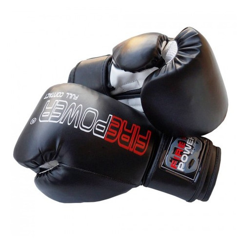 Боксерські рукавички FirePower FPBGА1 NEW (10oz) Чорні фото №1