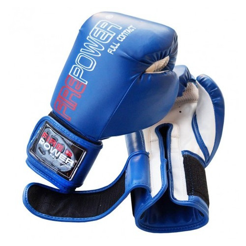 Боксерські рукавички FirePower FPBGА1 NEW (12oz) Сині фото №3