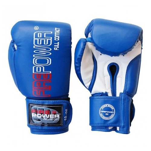 Боксерські рукавички FirePower FPBGА1 NEW (12oz) Сині фото №4