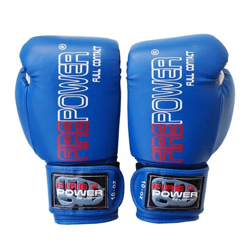 Боксерські рукавички FirePower FPBGА1 NEW (12oz) Сині фото №2