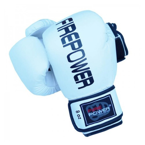 Боксерські рукавички FirePower FPBGА11 (10oz) Білі фото №5