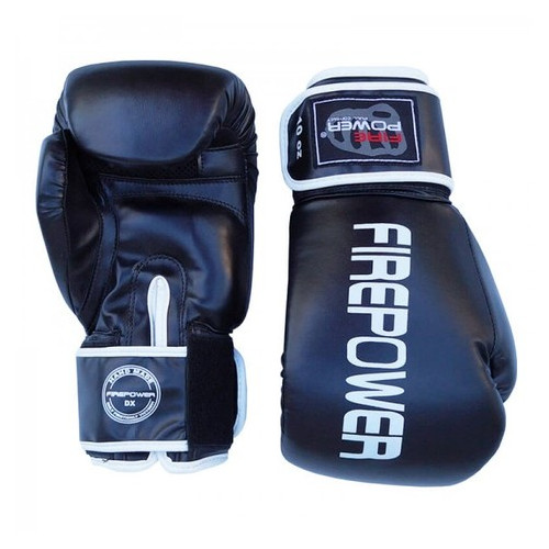 Боксерські рукавички FirePower FPBGА11 (10oz) Чорні фото №2