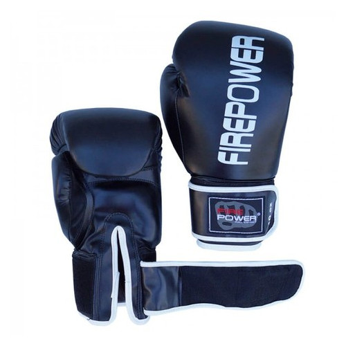 Боксерські рукавички FirePower FPBGА11 (10oz) Чорні фото №3