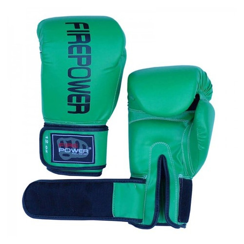 Боксерські рукавички FirePower FPBGА11 (12oz) Зелені фото №3