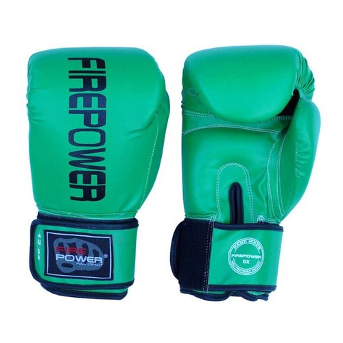 Боксерські рукавички FirePower FPBGА11 (12oz) Зелені фото №2