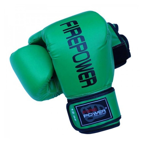 Боксерські рукавички FirePower FPBGА11 (12oz) Зелені фото №4