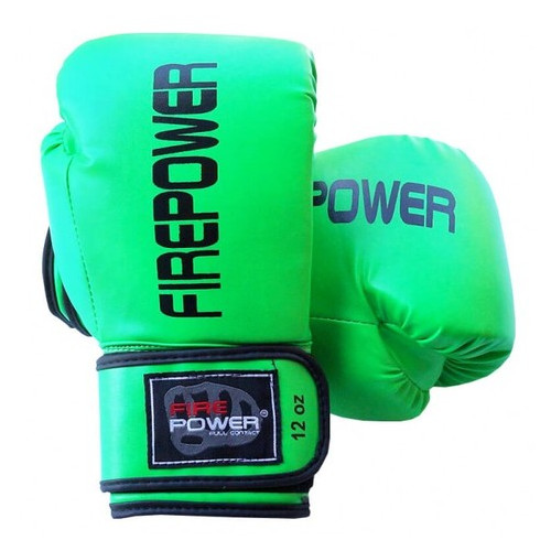 Боксерські рукавички FirePower FPBGА11 (12oz) Салатові фото №4