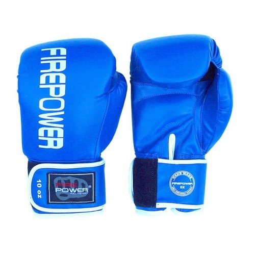 Боксерські рукавички FirePower FPBGА11 (12oz) Сині фото №2