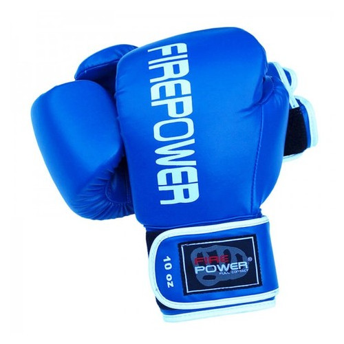 Боксерські рукавички FirePower FPBGА11 (12oz) Сині фото №4