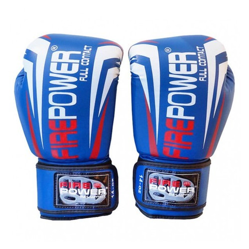 Боксерські рукавички FirePower FPBGА12 (10oz) Сині фото №6
