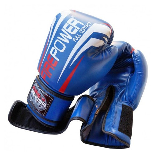 Боксерські рукавички FirePower FPBGА12 (10oz) Сині фото №5