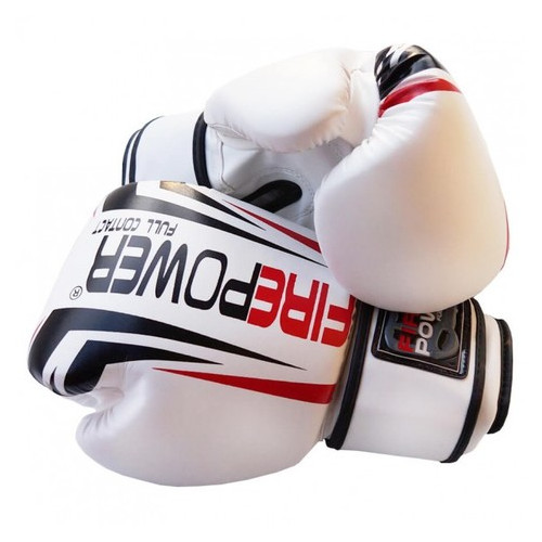 Боксерські рукавички FirePower FPBGА12 (12oz) Білі фото №1