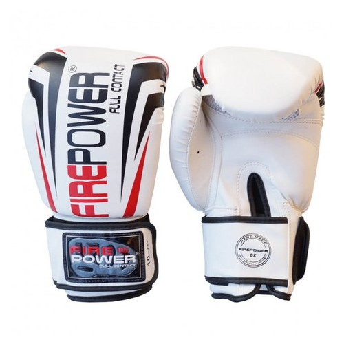 Боксерські рукавички FirePower FPBGА12 (12oz) Білі фото №2