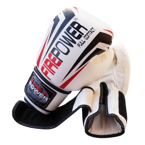 Боксерські рукавички FirePower FPBGА12 (12oz) Білі фото №5
