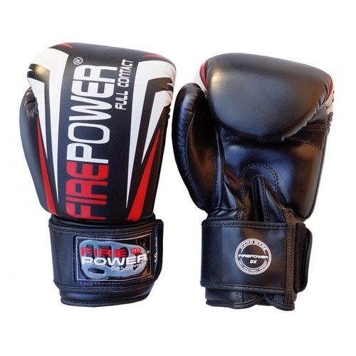 Боксерські рукавички FirePower FPBGА12 (12oz) Чорні фото №2