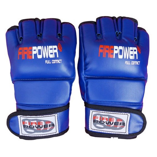 Рукавички MMA FirePower FPMGA1 (L) Сині фото №2