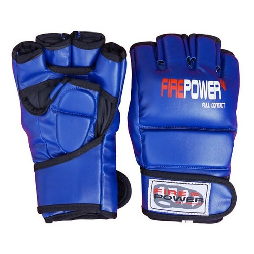 Рукавички MMA FirePower FPMGA1 (L) Сині фото №1