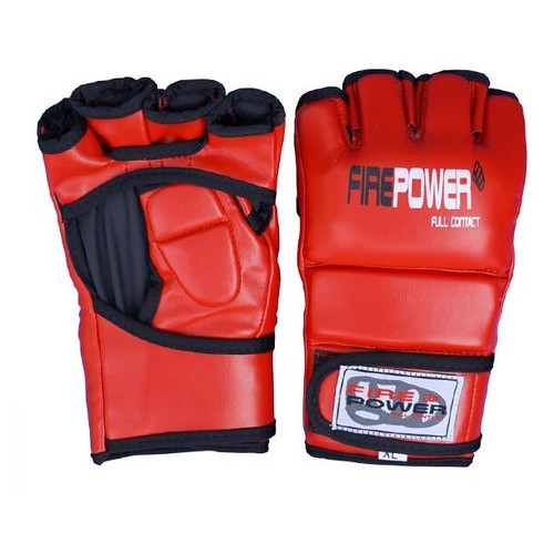Рукавички MMA FirePower FPMGA1 (XL) Червоні фото №1