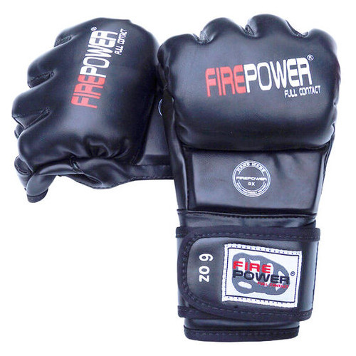 Рукавички MMA FirePower FPMGA3 (L/XL) Чорні фото №1