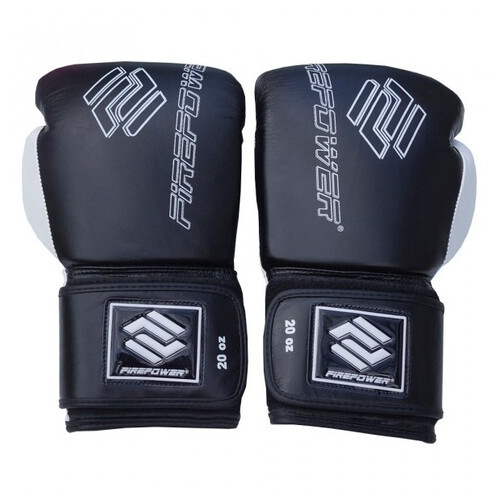 Боксерські рукавички FirePower FPBG2N 20oz Чорні фото №1