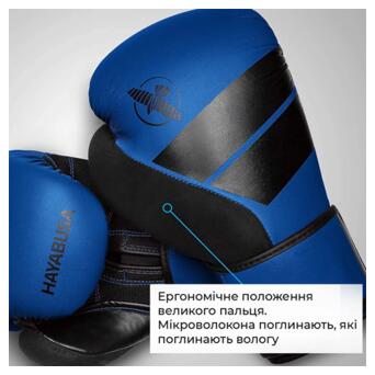 Боксерські рукавички Hayabusa S4 12oz Синій (37464001) фото №5