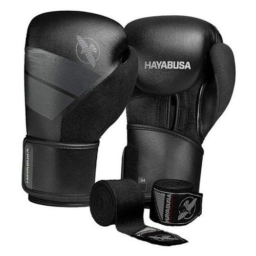 Боксерські рукавички Hayabusa S4 12oz Чорний (37464001) фото №1