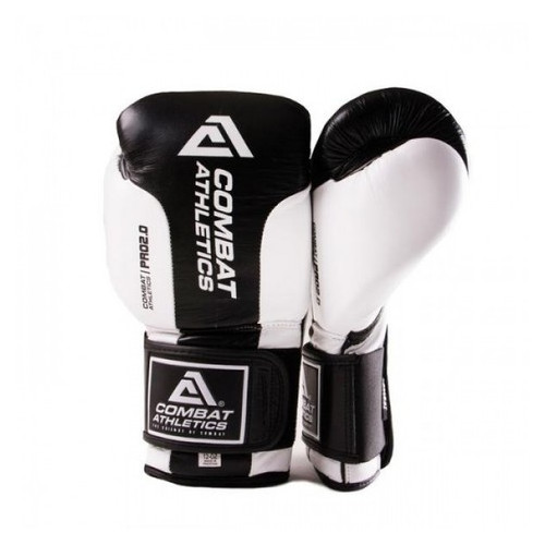 Боксерські рукавички Tatami Combat Athletics Pro Series 2.0 (10oz) Чорні з білим фото №1