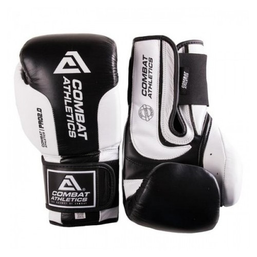 Боксерські рукавички Tatami Combat Athletics Pro Series 2.0 (10oz) Чорні з білим фото №6