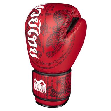 Боксерські рукавиці Phantom Muay Thai Red 14 унцій (капа в подарунок) фото №2
