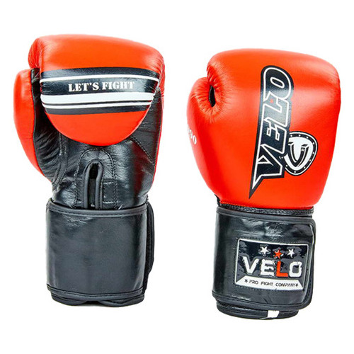 Боксерські рукавички Velo VL-8186 12oz Червоний (37241010) фото №1