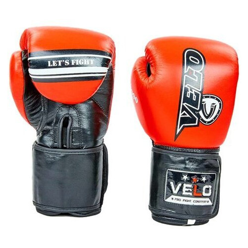 Боксерські рукавички Velo VL-8186 12oz Червоний (37241010) фото №2