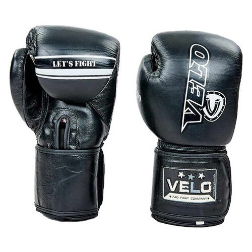 Боксерські рукавички Velo VL-8186 12oz Чорний (37241010) фото №2