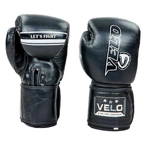 Боксерські рукавички Velo VL-8186 12oz Чорний (37241010) фото №1