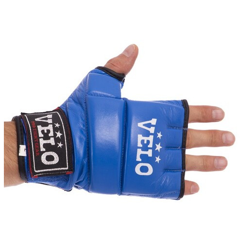 Рукавички для змішаних єдиноборств MMA Velo ULI-4023 Синій (37241059) фото №2