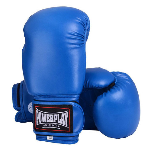 Боксерські рукавички PowerPlay 3004 Blue Синій, 12 Oz фото №1