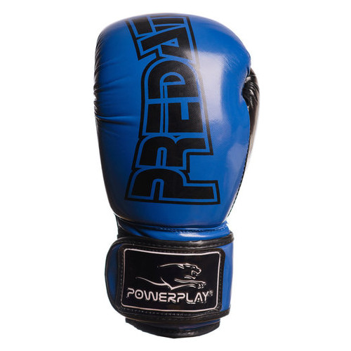 Боксерські рукавички PowerPlay 3017 Сині карбон 12 унцій фото №3