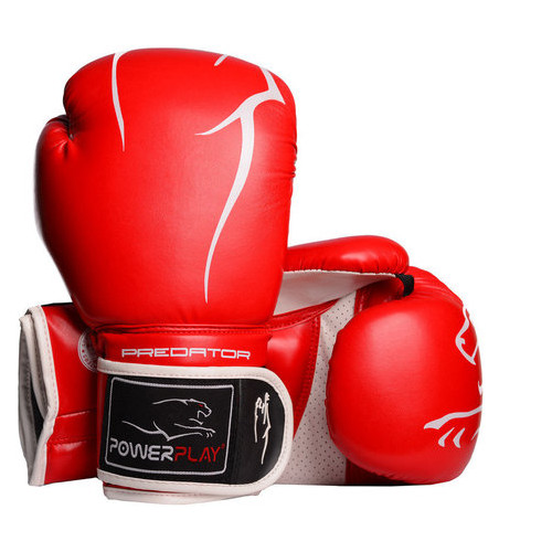 Боксерські рукавички PowerPlay 3018 Червоні 12 унцій фото №1