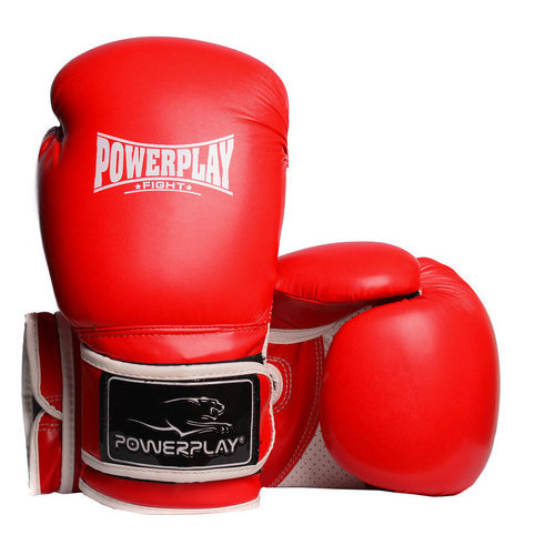 Боксерські рукавички PowerPlay 3019 Червоні 16 унцій фото №1